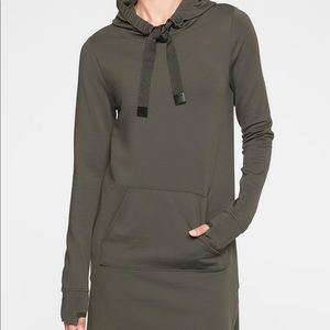 ATHLETA SURREY HILLS sweatshirt dress, khaki  M